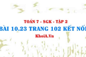 Bài 10.23 trang 102 Toán 7 Kết nối tri thức Tập 2